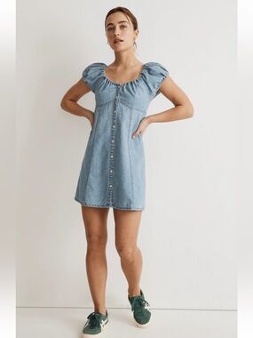 madewell lightspun butterfly square neck mini dress Madewell | Dresses | Madewell Lightspun Butterfly Squareneck Mini Dress